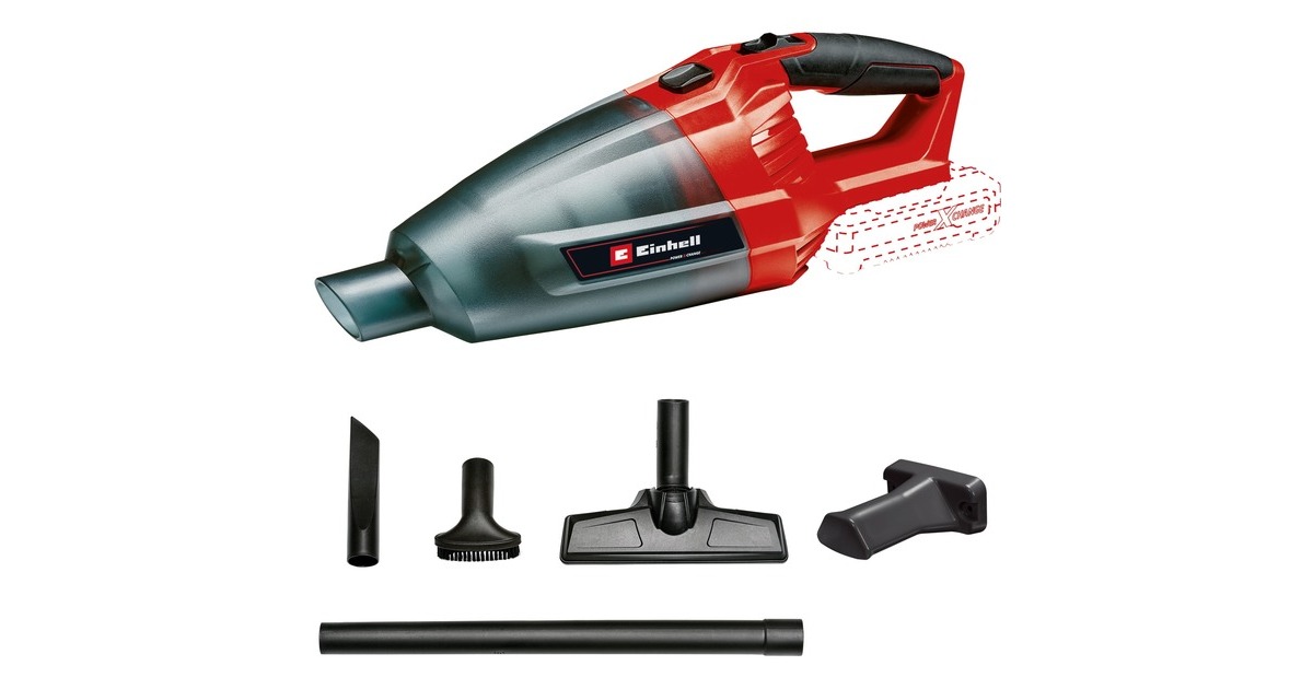 Einhell TE-VC 18 Li - Solo Nero, Rosso Senza sacchetto Nero/Rosso, Secco, Senza  sacchetto, Nero, Rosso, 0,54 L, Plastica, Batteria