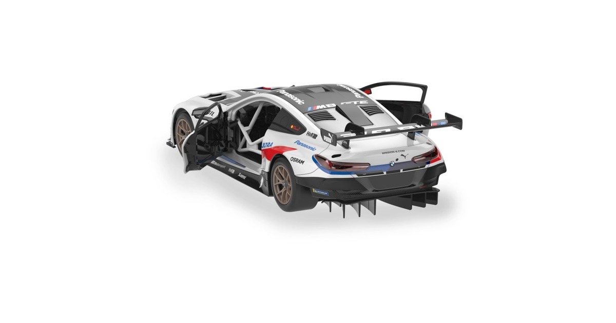 Jamara BMW M8 GTE modellino radiocomandato (RC) Macchina da corsa  fuoristrada Motore elettrico 1:18 bianco/Nero, Macchina da corsa  fuoristrada, 1:18, 8 anno/i, 500 g