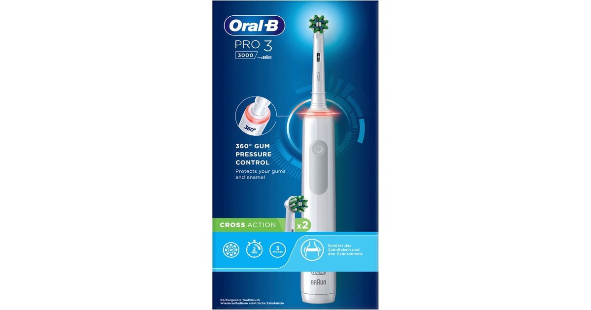 Braun Oral-B PRO 3 3000 Cross Action Spazzolino Elettrico