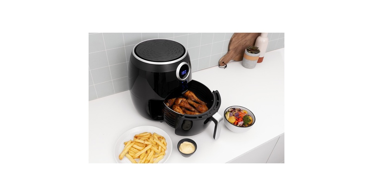 Friggitrice ad aria elettrica Tristar FR-6956 Digital Crispy Fryer 4,5 lt  nero