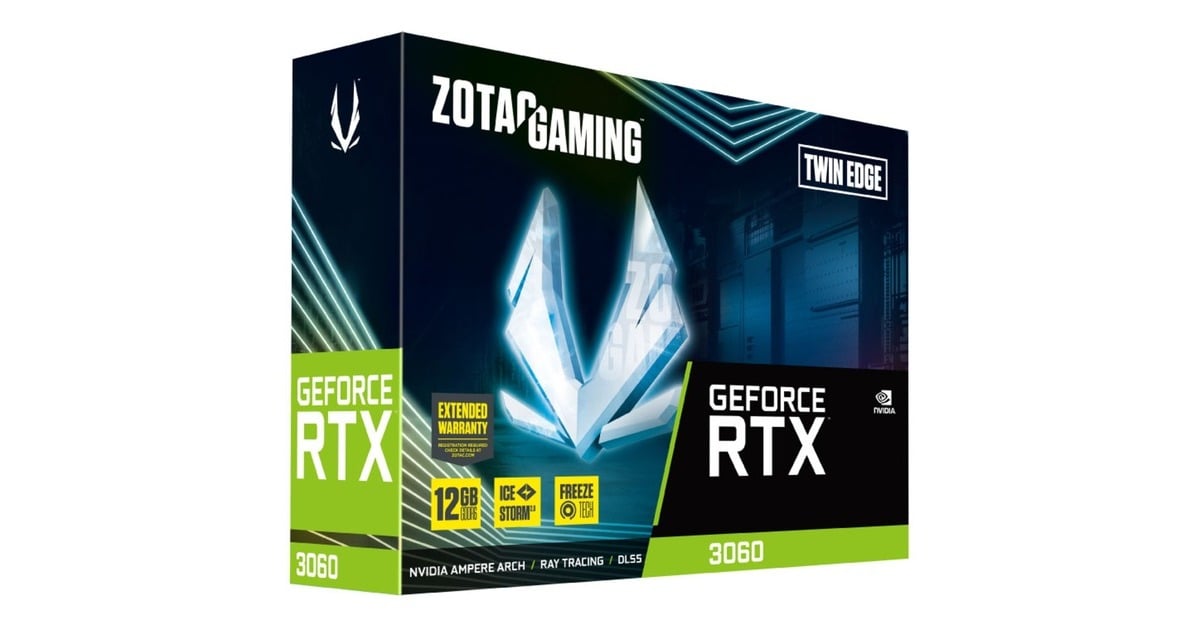 ZOTAC GAMING GeForce RTX 3060 Twin Edge NVIDIA 12 GB GDDR6 GeForce RTX