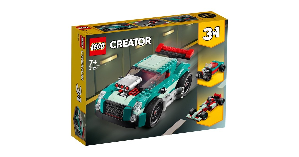 Lego Creator 3-in-1 - Street Racer - Lego 31127 Macchine Giocattolo, Auto  da Corsa ANNI 7