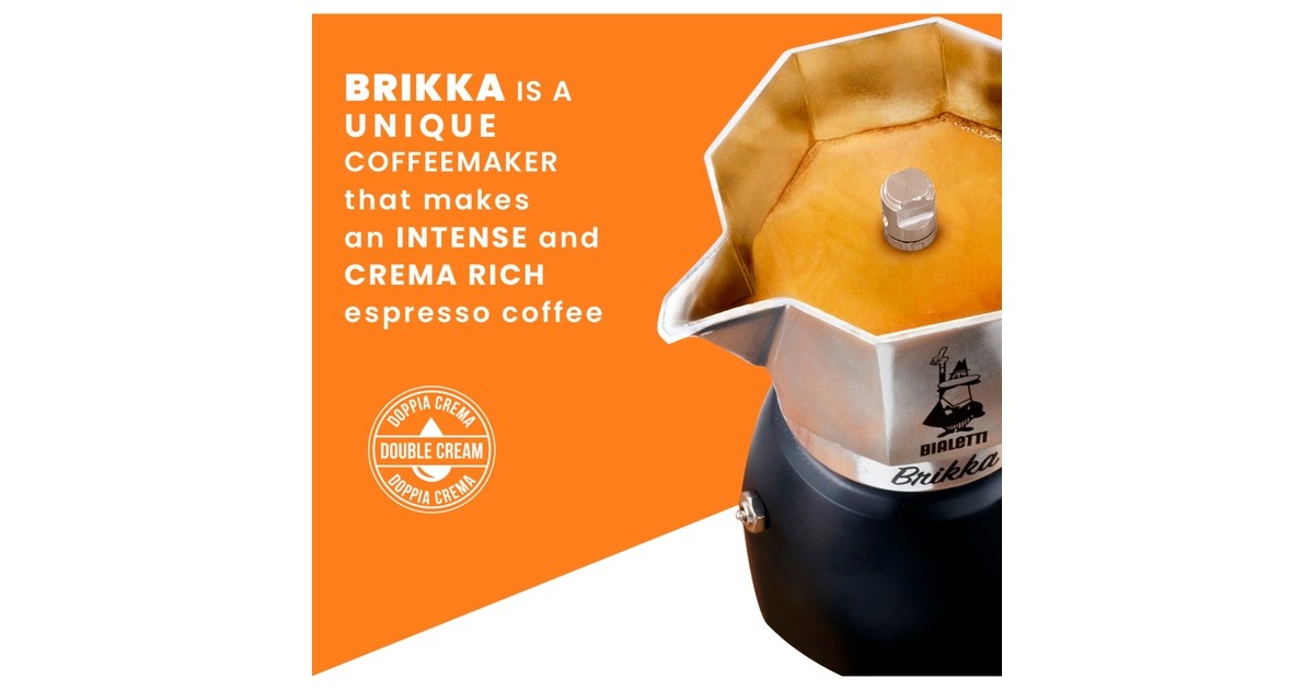 Bialetti Brikka per 4 tazze di caffè e induzione