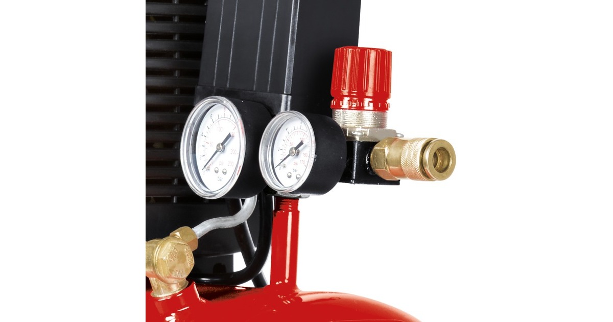 Einhell TE-AC 230/24 compressore ad aria 230 l/min 1500 W rosso, 230 l/min,  2850 Giri/min, 8 bar, Rosso, Auto, 1500 W