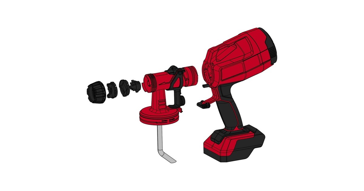 Einhell TC-SY 18/60 Li-Solo, 4260025 rosso/Nero