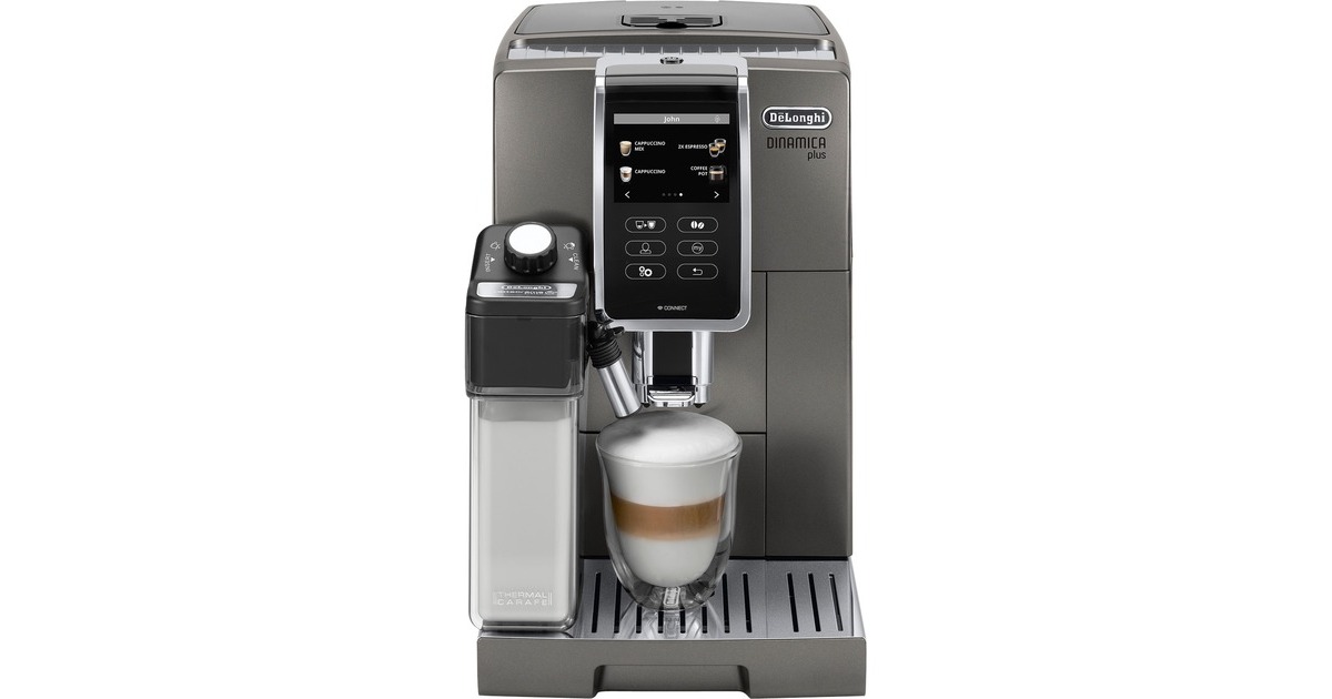 De longhi dinamica plus macchina automatica per caffè in chicchi , latte