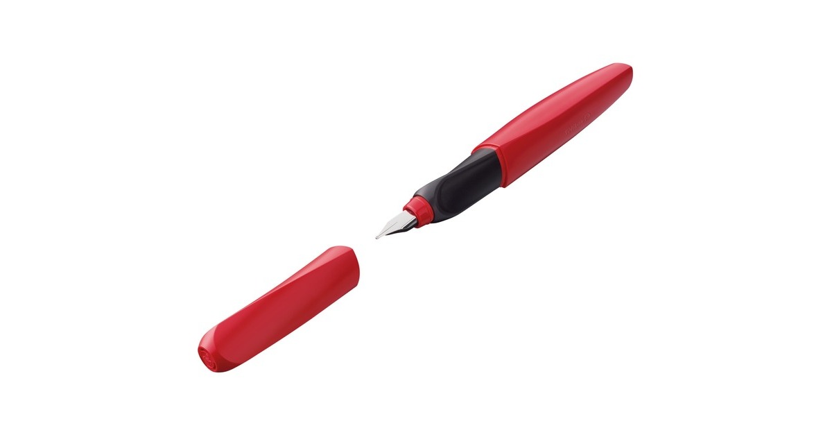 Pelikan Twist P457 penna stilografica Sistema di riempimento della  cartuccia Rosso 1 pz rosso, Rosso, Sistema di riempimento della cartuccia,  Acciaio inossidabile, Fine, Ambidestro, Germania