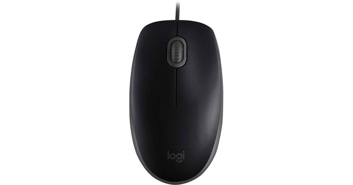 Logitech B110 Silent mouse Ambidestro USB tipo A Ottico 1000 DPI Nero,  Ambidestro, Ottico, USB tipo A, 1000 DPI, Nero