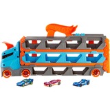 Mattel City HW Camion 2in1 Trasport+Pista blu/Orange, Set di veicoli, 4 anno/i, Plastica, Grigio, Multicolore