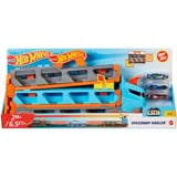 Mattel City HW Camion 2in1 Trasport+Pista blu/Orange, Set di veicoli, 4 anno/i, Plastica, Grigio, Multicolore