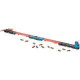 Mattel City HW Camion 2in1 Trasport+Pista blu/Orange, Set di veicoli, 4 anno/i, Plastica, Grigio, Multicolore