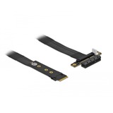 DeLOCK 64131 scheda di interfaccia e adattatore Interno PCIe Nero, M.2, PCIe, Nero, 0,2 m, Cina, SATA