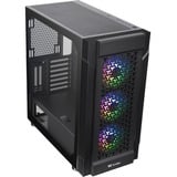 Thermaltake Versa T27 TG ARGB Midi Tower Nero Nero, Midi Tower, PC, Nero, ATX, EATX, micro ATX, Mini-ITX, SPCC, Giocare