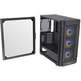 Thermaltake Versa T27 TG ARGB Midi Tower Nero Nero, Midi Tower, PC, Nero, ATX, EATX, micro ATX, Mini-ITX, SPCC, Giocare