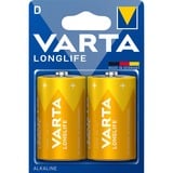 VARTA 4120 Batteria monouso D Alcalino Batteria monouso, D, Alcalino, 1,5 V, 2 pz, Blu, Giallo