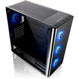 Thermaltake V200 TG RGB Midi Tower Nero Nero, Midi Tower, PC, Nero, ATX, micro ATX, Mini-ITX, SPCC, Giocare