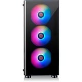 Thermaltake V200 TG RGB Midi Tower Nero Nero, Midi Tower, PC, Nero, ATX, micro ATX, Mini-ITX, SPCC, Giocare