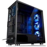 Thermaltake V200 TG RGB Midi Tower Nero Nero, Midi Tower, PC, Nero, ATX, micro ATX, Mini-ITX, SPCC, Giocare