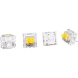 Sharkoon Linear Gateron PRO YELLOW Interruttori a tastiera giallo/trasparente, Interruttori a tastiera, Bianco, Giallo