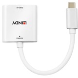 Lindy 43339 cavo e adattatore video 0,1 m USB tipo-C HDMI Bianco bianco, 0,1 m, USB tipo-C, HDMI, Maschio, Femmina, Dritto