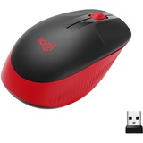 Logitech M190 mouse Ambidestro RF Wireless Ottico 1000 DPI Nero/Rosso, Ambidestro, Ottico, RF Wireless, 1000 DPI, Rosso