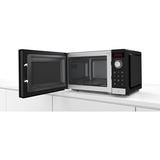 Bosch Serie 2 FFL023MS2 forno a microonde Superficie piana Solo microonde 20 L 800 W Nero, Acciaio inossidabile Nero, Superficie piana, Solo microonde, 20 L, 800 W, Pulsanti, Manopola, Nero, Acciaio inossidabile