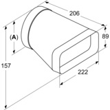 Neff Z861SI0 accessorio per cappa Nero, Nero, Neff, 222 mm, 206 mm, 89 mm, 245 g