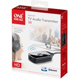 One for all SV 1770 wireless audio transmitter 3,5 mm 10 m Nero Nero, Bluetooth, 3,5 mm, 3.0+HS, A2DP, 10 m, Nero