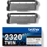 Brother TN-2320TWIN cartuccia toner 1 pz Originale Nero Nero, 1 pz