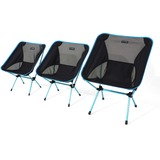 Helinox Chair One XL Sedia da campeggio 4 gamba/gambe Nero Nero/Blu, 145 kg, Sedia da campeggio, 4 gamba/gambe, Ripiegabile, 1,5 kg, Nero