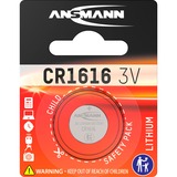 Ansmann Lithium CR 1616, 3 V Battery Batteria monouso Ioni di Litio argento, 3 V Battery, Batteria monouso, Ioni di Litio, 3 V, 1 pz, CR 1616