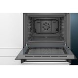 Siemens iQ100 HB113FBS1 forno 66 L A Nero, Acciaio inossidabile accaio/Nero, Media, Forno elettrico, 66 L, 66 L, 50 - 270 °C, Da incasso