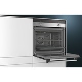 Siemens iQ100 HB113FBS1 forno 66 L A Nero, Acciaio inossidabile accaio/Nero, Media, Forno elettrico, 66 L, 66 L, 50 - 270 °C, Da incasso