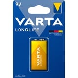 VARTA Longlife Extra 9V Batteria monouso Alcalino Batteria monouso, 9V, Alcalino, 9 V, 1 pz, 48,5 mm