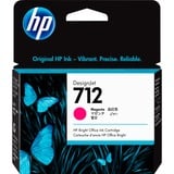 HP Cartuccia di inchiostro magenta originale DesignJet 712 da 29 ml Resa standard, Inchiostro colorato, 29 ml, 1 pz, Confezione singola