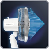 Rowenta Turbo Silence Extreme+ VU2730 Bianco bianco/Blu, Ventilatore domestico con pale, Bianco, Tavolo, 30 cm, 2700 m³/h, 120°