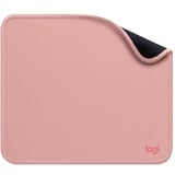 Logitech Mouse Pad Studio Series Rosa rosa, Rosa, Monocromatico, Nylon, Poliestere, Gomma, Barra appoggiaferro antiscivolo