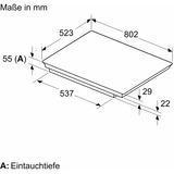 Bosch PXE845HC1E Nero/in acciaio inox