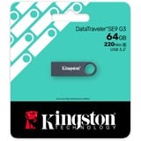 Kingston DataTraveler SE9 G3 64 GB grigio scuro