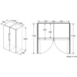 Bosch Serie 6 KSV36AIDP frigorifero Libera installazione 346 L D Acciaio inossidabile accaio, 346 L, SN-T, 39 dB, D, Acciaio inossidabile