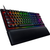 Razer Huntsman V2 Tenkeyless - Linear Optical Switch Rosso Nero, Tenkeyless (80 - 87%), USB, Interruttore a chiave opto-meccanico, QWERTZ, LED RGB, Nero