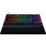 Razer Huntsman V2 Tenkeyless - Linear Optical Switch Rosso Nero, Tenkeyless (80 - 87%), USB, Interruttore a chiave opto-meccanico, QWERTZ, LED RGB, Nero