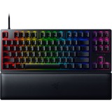 Razer Huntsman V2 Tenkeyless - Linear Optical Switch Rosso Nero, Tenkeyless (80 - 87%), USB, Interruttore a chiave opto-meccanico, QWERTZ, LED RGB, Nero