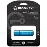 Kingston IronKey Vault Privacy 50 8 GB celeste/Nero