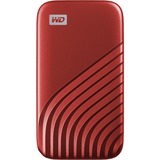 WD My Passport 1000 GB Rosso rosso, 1000 GB, USB tipo-C, 3.2 Gen 2 (3.1 Gen 2), 1050 MB/s, Protezione della password, Rosso