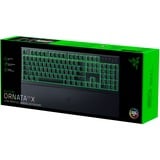 Razer Ornata V3 X tastiera USB QWERTZ Tedesco Nero Nero, Full-size (100%), USB, Interruttore a chiave a membrana, QWERTZ, LED RGB, Nero