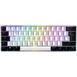 Sharkoon SGK50 S4 tastiera USB QWERTZ Tedesco Nero bianco/Nero, 60%, USB, QWERTZ, LED RGB, Nero