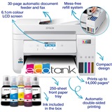 Epson EcoTank ET-4856 bianco, Ad inchiostro, Stampa a colori, 4800 x 1200 DPI, A4, Stampa diretta, Bianco