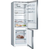 Bosch Serie 6 KGE49AICA frigorifero con congelatore Libera installazione 419 L C Acciaio inossidabile accaio, 419 L, SN-T, 15 kg/24h, C, Compartimento zona fresca, Acciaio inossidabile