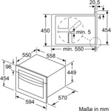 Neff C1CMG84N0 forno 44 L 3350 W Nero, Acciaio inossidabile accaio, Media, Forno elettrico, 44 L, 3350 W, 44 L, 900 W